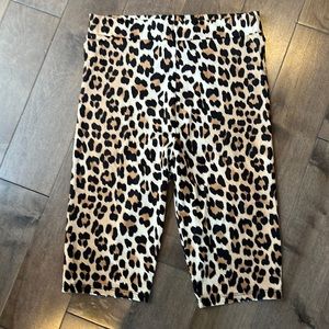 (2/$20) Zara cheetah print biker shorts/leggings